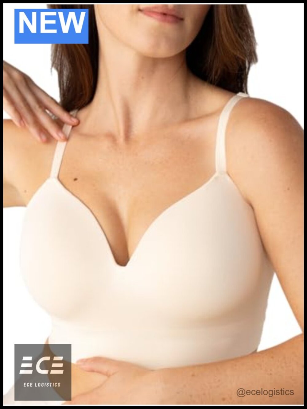 Wirefree Full Coverage Bra with Lift, Convertible Straps, Plus Size S-4XL